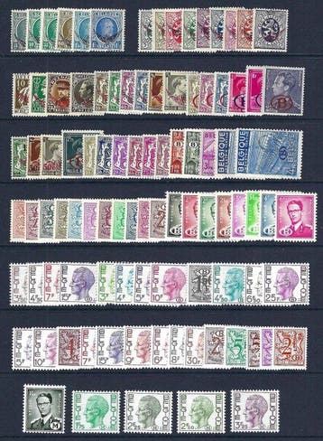 België 1929/1982 - Volledig verzameling dienstzegels volgens, Gestempeld