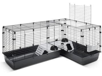 Savic Cubix Corner - Knaagdierkooi - Ruimtebesparend, Verzenden, Zo goed als nieuw