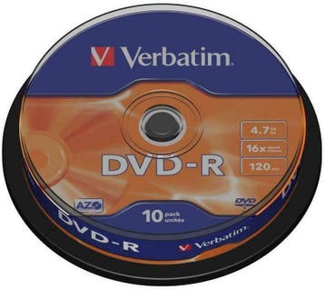 Verbatim | DVD-R | 4.7 GB | Matt Silver | 10 Stuks, Verzenden, Nieuw
