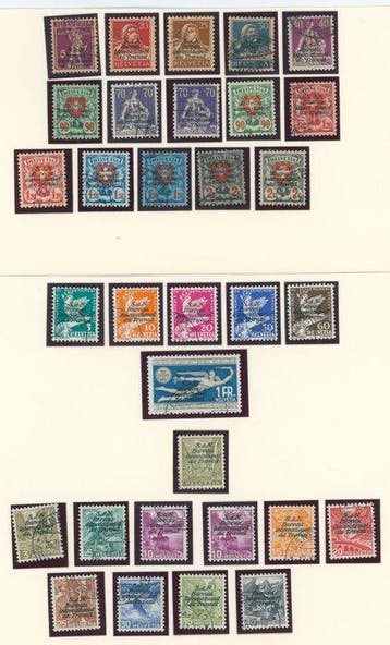Zwitserland 1937/1944 - volledige, gebonden edities van de, Gestempeld