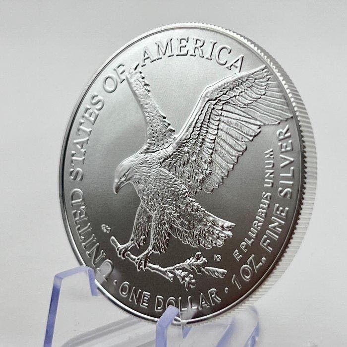 Verenigde Staten. 1 Dollar 2025 American Silver Eagle – 1 oz, Postzegels en Munten, Munten | Europa | Niet-Euromunten