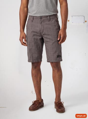 Rock Revival Korte broeken Heren maat 38 Brown Plaid Vintage, Kleding | Heren, Broeken en Pantalons, Ophalen of Verzenden, Nieuw