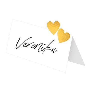 Naamkaartjes Bruiloft Papier (8st), Ophalen of Verzenden, Nieuw