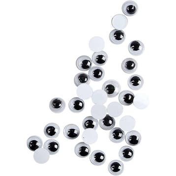 Wiebelogen, niet zelfklevend, d 6 mm, 1000 stuk/ 1 doos, Nieuw