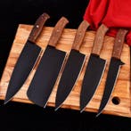 Keukenmes - Hout, D2 staal met poedercode. - Japan -