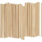 Ronde stokken, L: 15 cm, d 4 mm, 100 stuk/ 1 doos, Nieuw