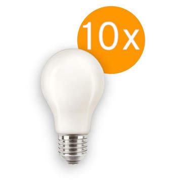 10 stuks Philips LED lamp E27 10.5W 1521lm 2700K Mat Niet..., Ophalen of Verzenden, Nieuw