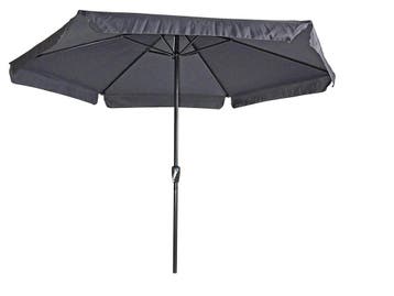Gemini Parasol Donkergrijs/Antraciet Ø300 cm, Ophalen of Verzenden, Nieuw