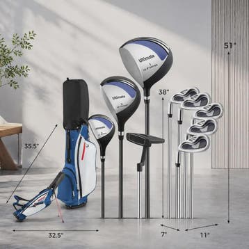 Complete Linkshandige Golfset met Grafiet Shafts en Standbag, Sport en Fitness, Verzenden, Nieuw