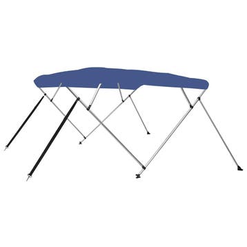 vidaXL Biminitop 4-boogs 243x180x137 cm blauw, Verzenden, Nieuw