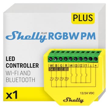 Shelly Plus RGBW PM | Wi-Fi Controller | Retourdeal 32%, Ophalen of Verzenden, Zo goed als nieuw, Overige typen