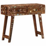 vidaXL Wandtafel 90x32x75 cm massief gerecycled hout, Verzenden, Nieuw