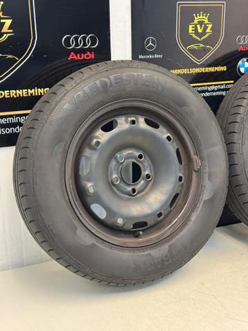 2 stuks 175/70R14 inch velgen met banden VW Polo V 6R 5x100, Auto-onderdelen, Banden en Velgen, 14 inch, Gebruikt, 175 mm, Banden en Velgen