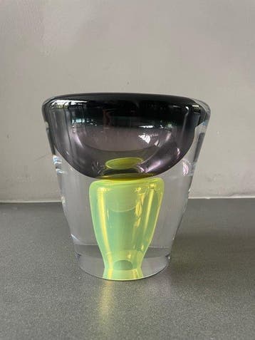 Leerdam - Paul Spannenberg - Vaas - Glas - Zonder titel, Antiek en Kunst