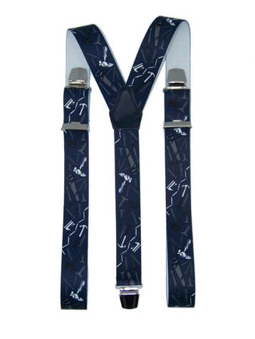 Bretels Timmerman (donkerblauw) met extra sterke clips, Verzenden, Nieuw