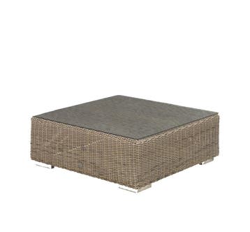 4 Seasons Outdoor Kingston loungetafel pure met glasplaat 95, Tuin en Terras, Ophalen of Verzenden, Nieuw