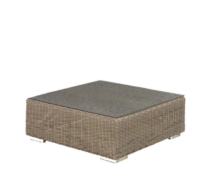 4 Seasons Outdoor Kingston loungetafel pure met glasplaat 95, Tuin en Terras, Tuinsets en Loungesets, Ophalen of Verzenden