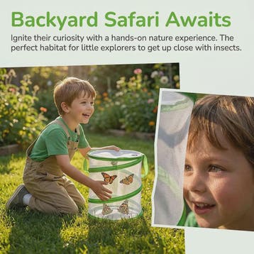 Vouwbare Insectenkooi & Vlinderterrarium - Ademend Mesh Net