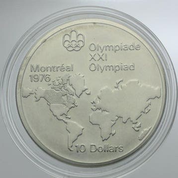 Canada. Elizabeth II. 10 Dollars 1973 Olympiades de Montréal