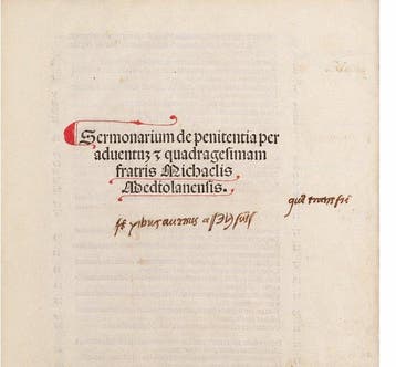[Incunable] - Carcano, Michael Mediolanensis - Sermonarium -