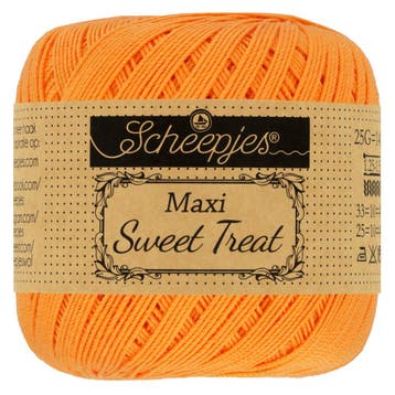 Scheepjes Maxi Sweet Treat - 411 Sweet Orange, Ophalen of Verzenden, Nieuw, Breien of Haken, Wol of Garen