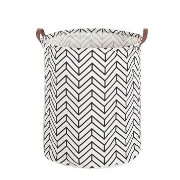 Wasmand - Opbergzak - 60L - Waterproof - Zwart/wit, Verzenden, Nieuw