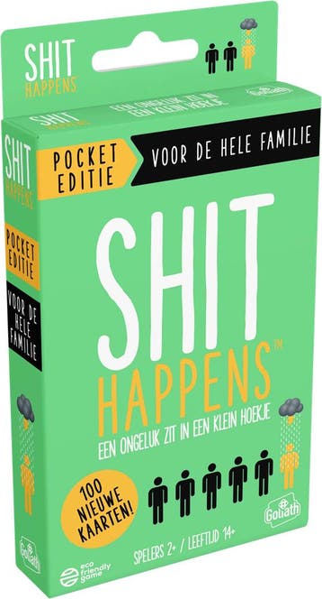 Shit Happens Familie - Pocket Editie V2 | Goliath -, Hobby en Vrije tijd, Verzenden, Nieuw