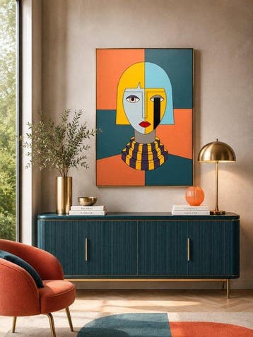 Marcel Mendez - Fragmented Face #93 -XL- ( No reserve )