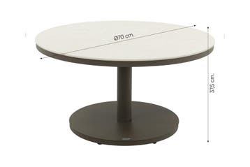 Canto ronde bijzettafel Ø70 cm. - Terre, Verzenden, Nieuw, Overige materialen