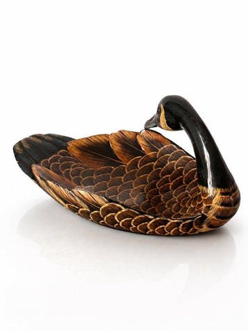 Vide-poche - Uitgehouwen eendendienblad, 25 cm