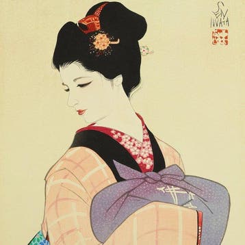 Original Woodblock Print - Keiko Gaeri(Returning