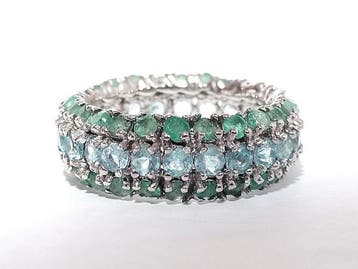 Zonder minimumprijs - Eeuwigheidsring Zilver - 2.75ct. tw.