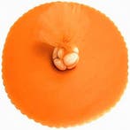 Rol oranje lint van 20 meter lang en 6 mm breed, Hobby en Vrije tijd, Verzenden, Nieuw, Lint, Band of Elastiek