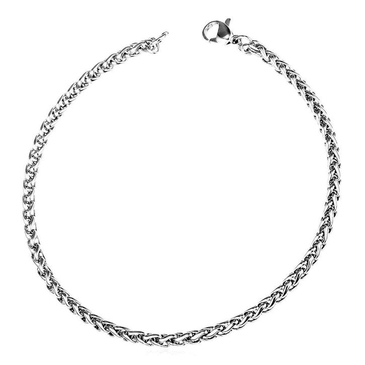 Fako Bijoux - Schakelarmband Vossenstaart - Rond Gevlochten, Sieraden, Tassen en Uiterlijk, Armbanden, Verzenden