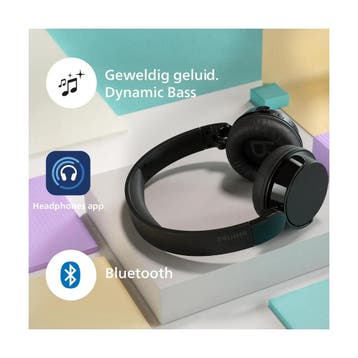 Philips TAH4209BK Over-Ear draadloze Bluetooth-hoofdtelefoon, Verzenden, Nieuw