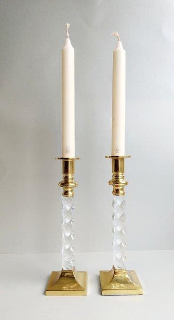 Caravell - Kandelaar (2) - Gelakt messing - Set MCM