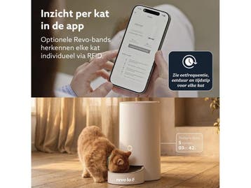Revo-loo Serve - Automatische Voerbak Kat - 10 maaltijden -, Verzenden, Zo goed als nieuw