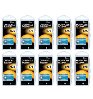 Duracell Hoorapparaat batterij DA675 blauw (60 stuks), Ophalen of Verzenden, Nieuw