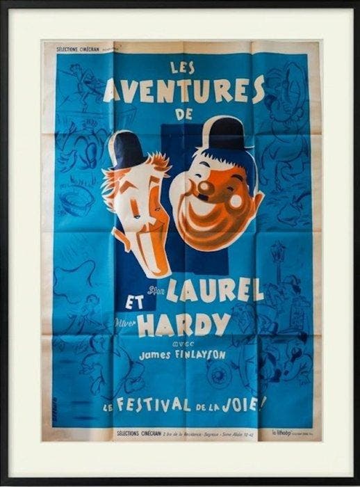 Les Aventures de Laurel et Hardy - Stan Laurel Oliver Hardy, Antiek en Kunst, Kunst | Tekeningen en Foto's