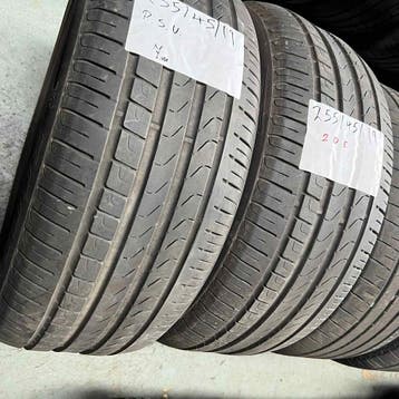 2 x Pirelli Scorpion Verde 255-45-19 Zomerbanden 7mm, 19 inch, Gebruikt, 255 mm, Ophalen of Verzenden