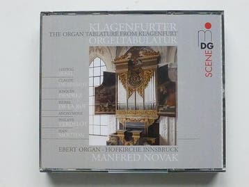 Manfred Novak - The Organ Tablature from Klagenfurt (2 CD), Cd's en Dvd's, Ophalen of Verzenden, Zo goed als nieuw