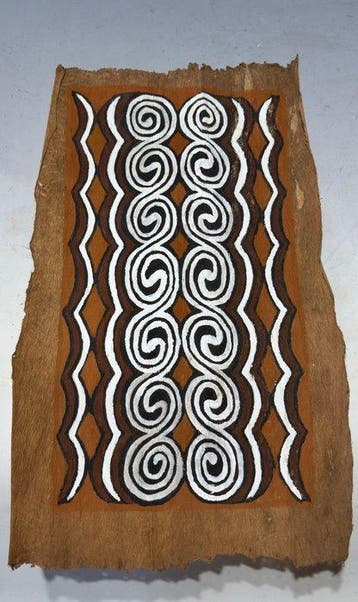 Een prachtige tapa-doek uit Sentani, Nieuw-Guinea - Maro -