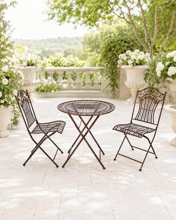 Tuinmeubelset - Metaal - Romantische Bistroset