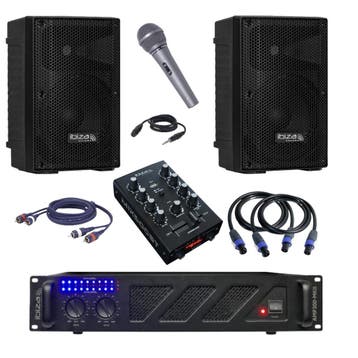 Pa beginners set 2 x 8Inch 480 Watt Max, Ophalen of Verzenden, Nieuw, Minder dan 500 watt, Overige typen
