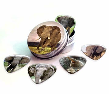 Blikje of display + plectrums met afbeelding van een Olifant, Ophalen of Verzenden, Nieuw