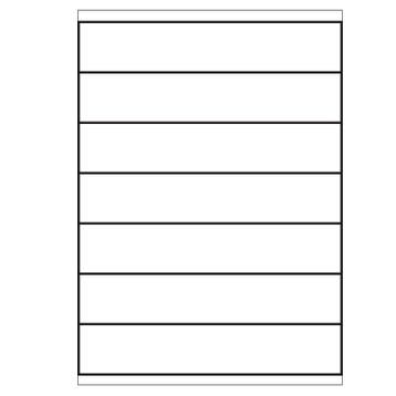 A4 etiketten 210 x 40 mm wit 100 vel Sorex, Verzenden, Nieuw, Sorex