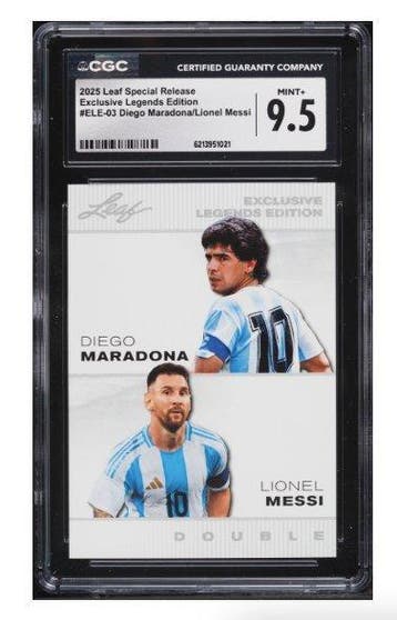 2025 Leaf Lionel Messi / Diego Maradona Special Release, Nieuw
