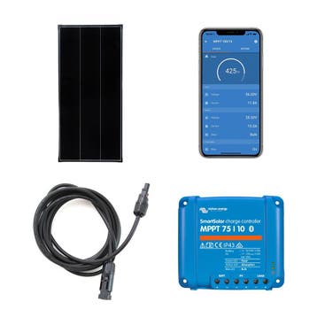 Zonnepanelen Pakket 115Wp | Victron SmartSolar MPPT 10A laa, Ophalen of Verzenden, Nieuw
