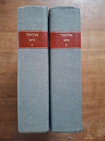 Tintin (magazine) - Année 1970 complète - 2 Reliures amateur, Nieuw