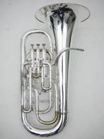 Euphonium Besson Sovereign Round Stamp zilverschade, Ophalen of Verzenden, Gebruikt, Euphonium of Tenortuba, Met koffer of draagtas